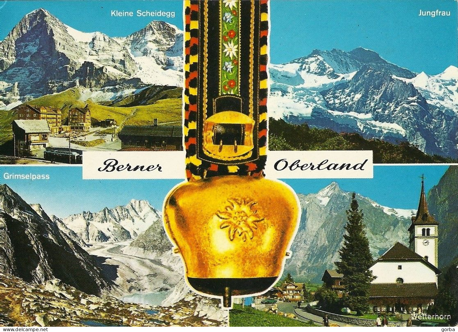 *CPM - SUISSE - BERNE - Berner Oberland - Multivues - Kleine Scheidegg, Jungfrau, Grimseipass, Wetterhorn - Berna