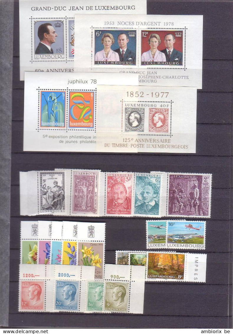 Un Lot De Timbres Luxembourgeois  Neufs - Principalement Années 1970 - Lot 3 - Ongebruikt