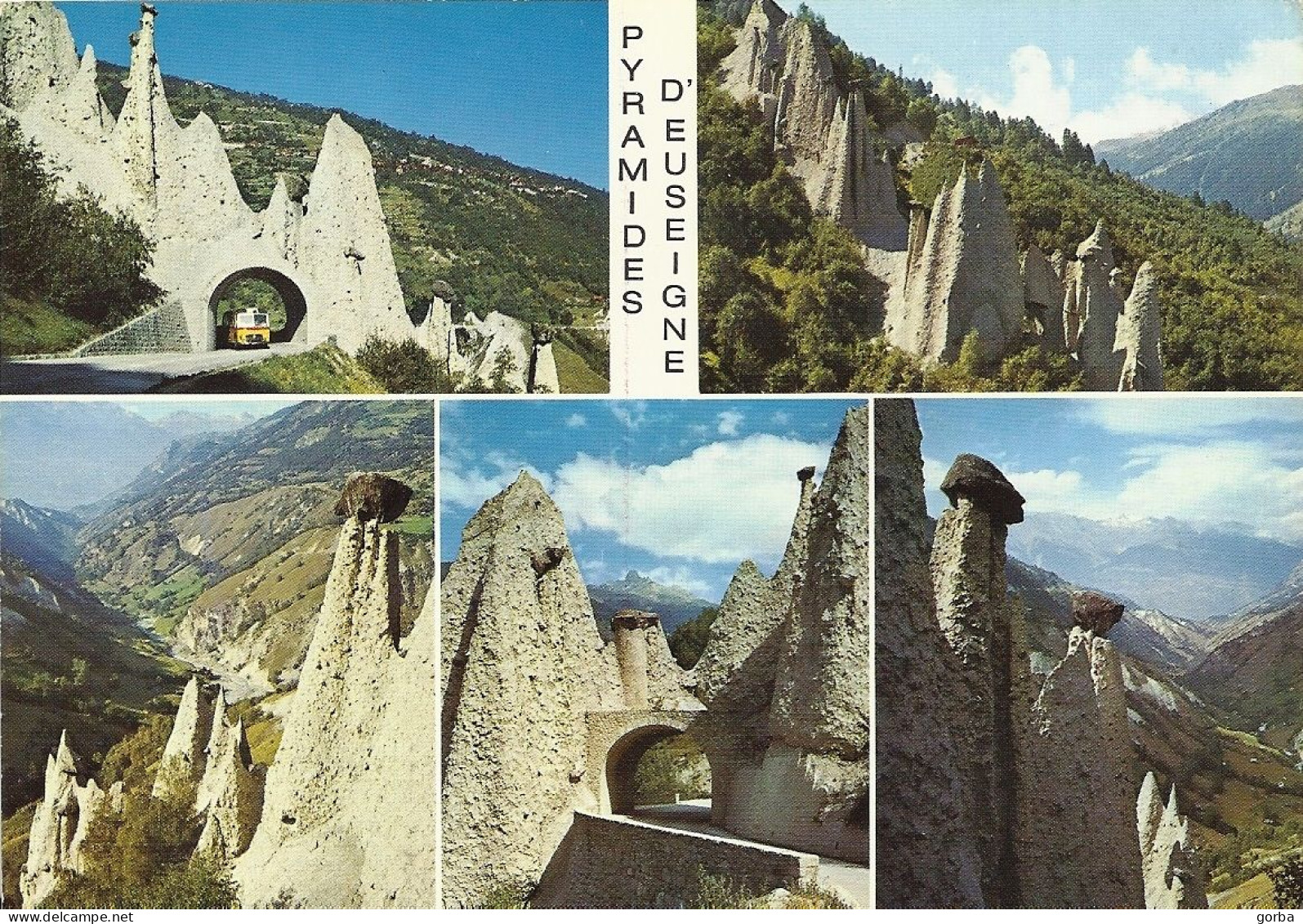 *CPM - SUISSE - VALAIS -  Les Pyramides D' Euseigne - Portes Du Val D'Hérens - Multivues - Otros & Sin Clasificación
