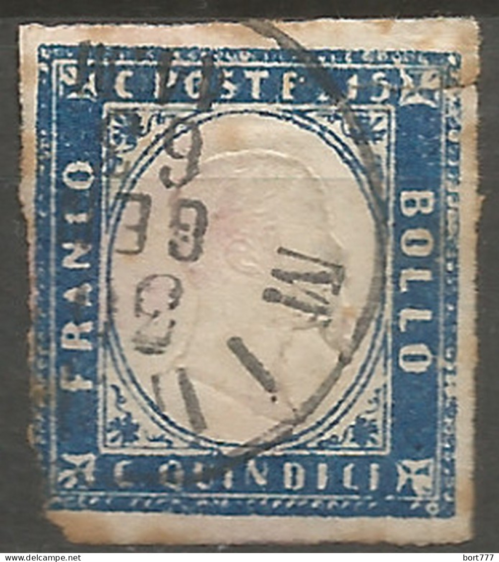 Italy 1863 Year, Used Stamp Michel # 14 - Afgestempeld