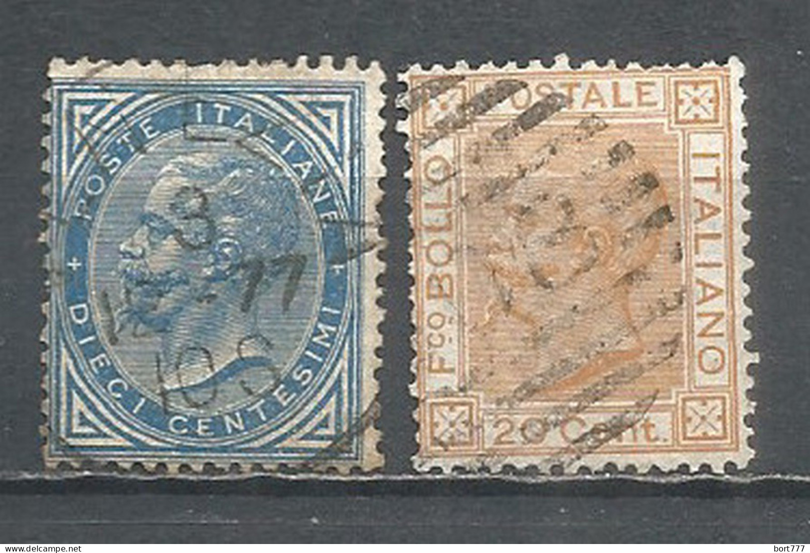 Italy 1877 Year Used Stamps , Michel 27-28 - Oblitérés