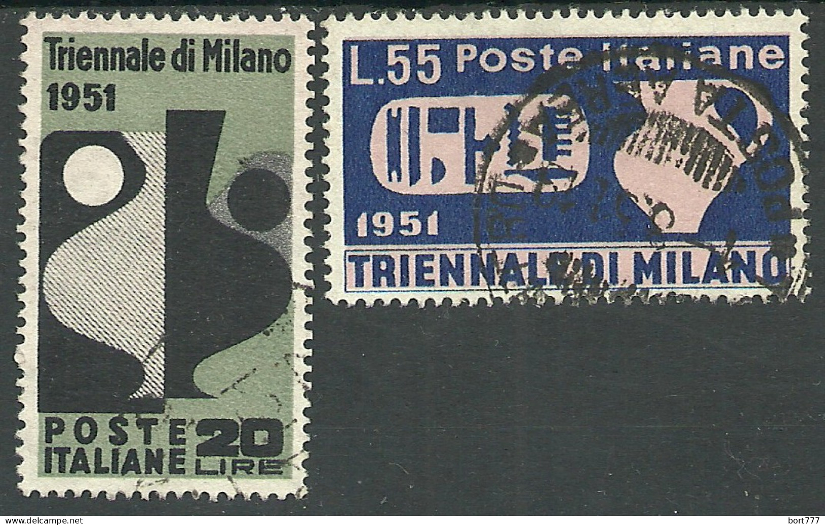 Italy 1951 Year, Used Stamps , Michel # 839-40 - 1946-60: Gebraucht