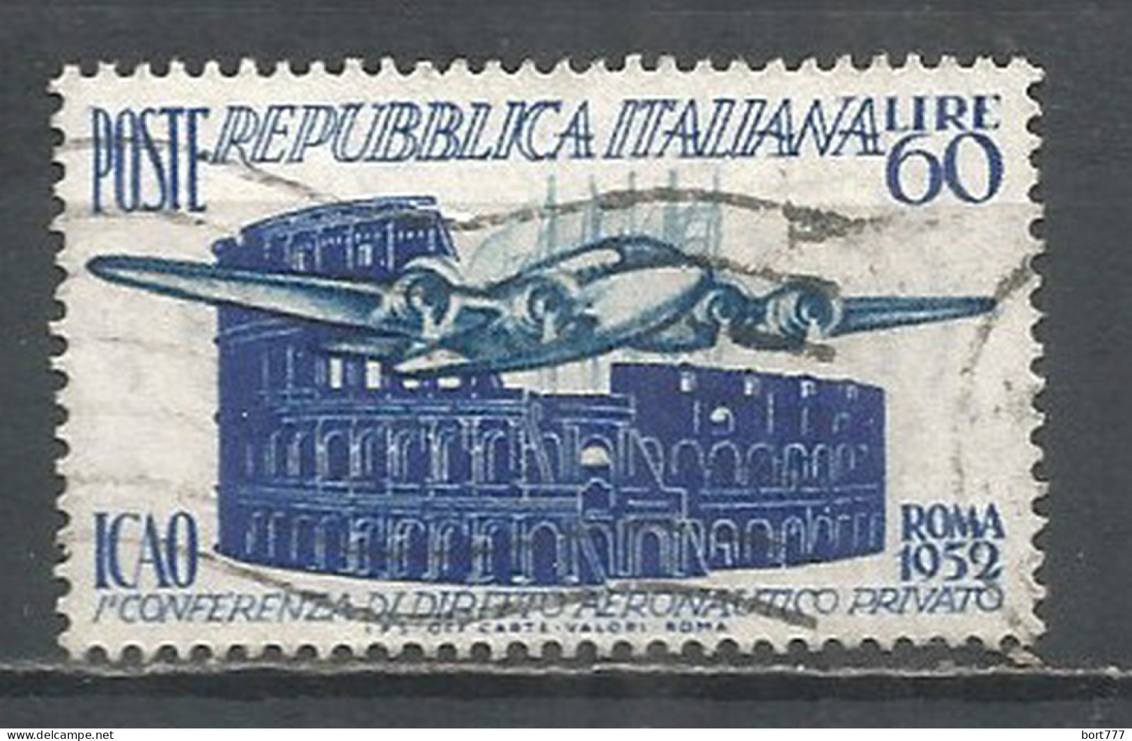 Italy 1952 Year, Used Stamp , Michel # 869 - 1946-60: Afgestempeld