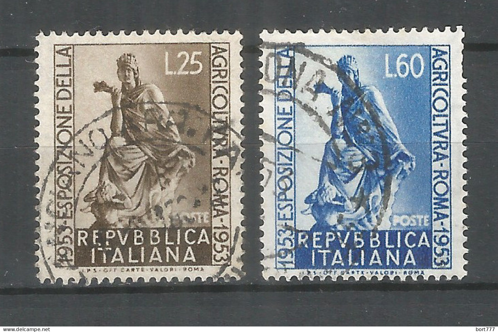 Italy 1953 Year, Used Stamps , Michel # 894-95 - 1946-60: Oblitérés