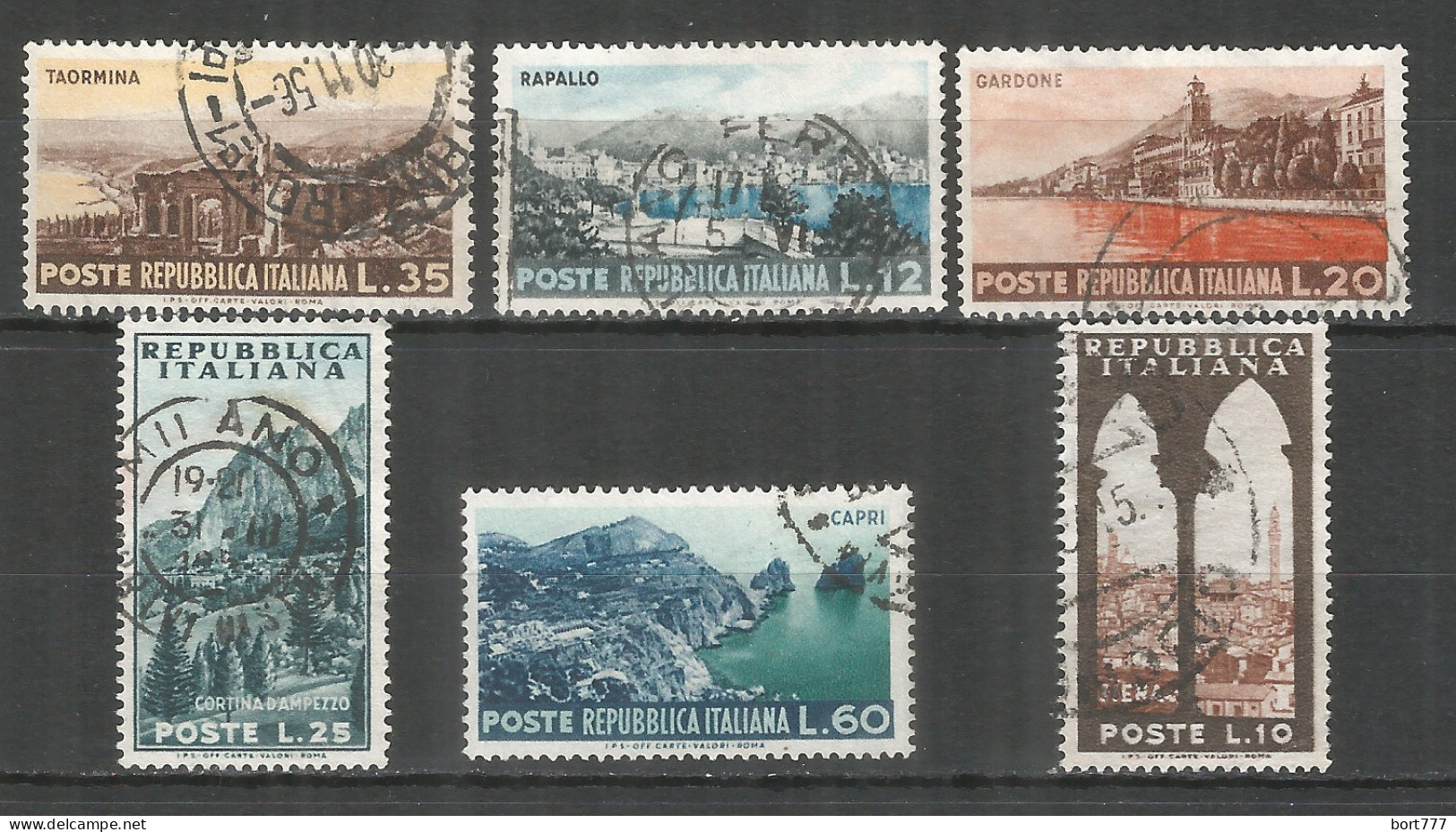 Italy 1953 Year, Used Stamps , Michel # 900-905 - 1946-60: Afgestempeld