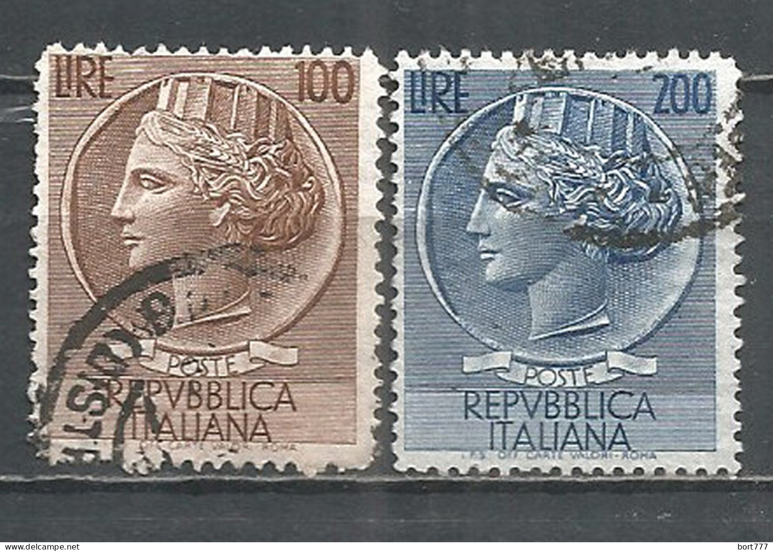 Italy 1954 Year, Used Stamps , Michel # 920-21 - 1946-60: Afgestempeld