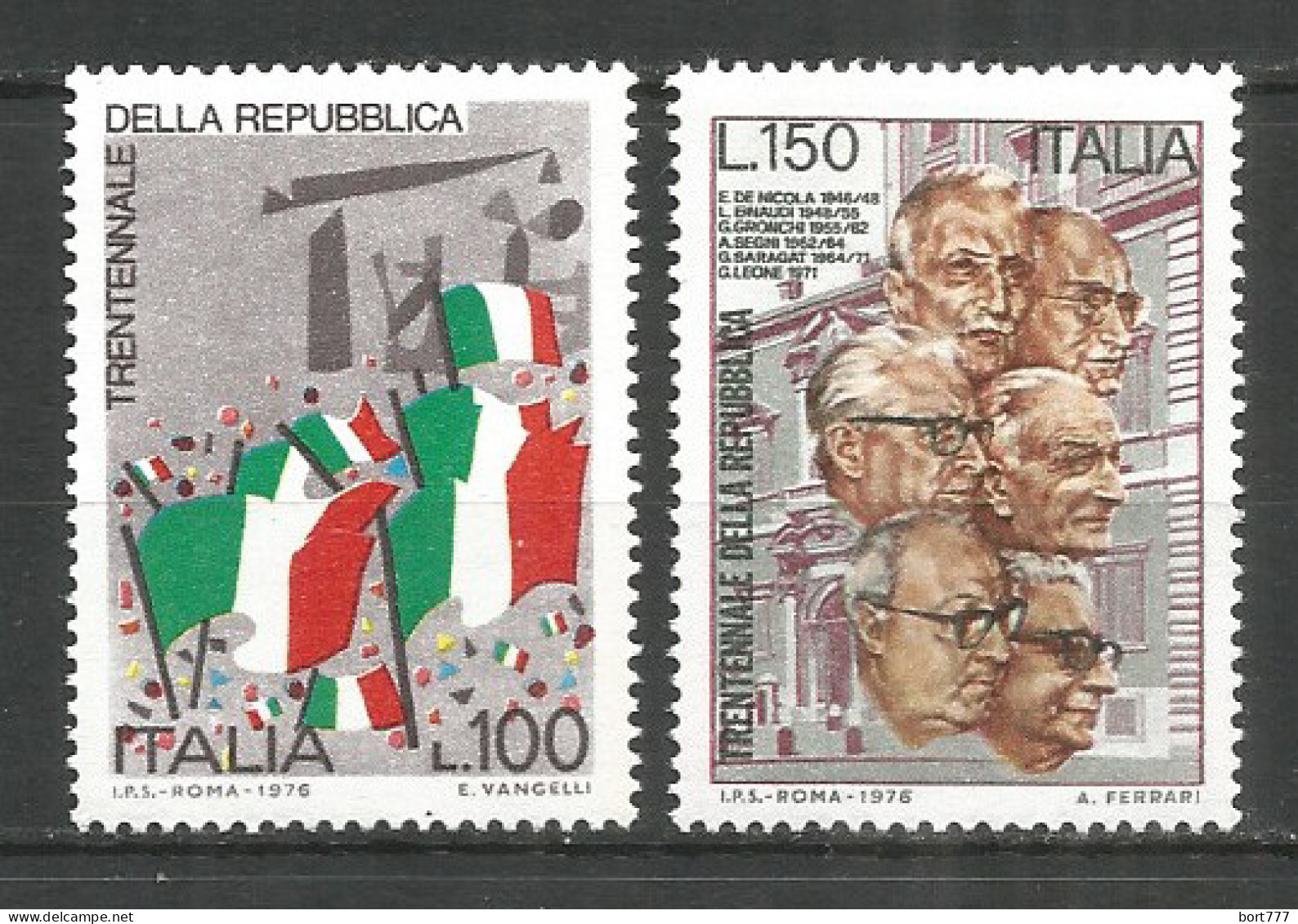 Italy 1976 Year, Mint MNH(**) Stamps , Michel # 1532-33 - 1971-80: Neufs