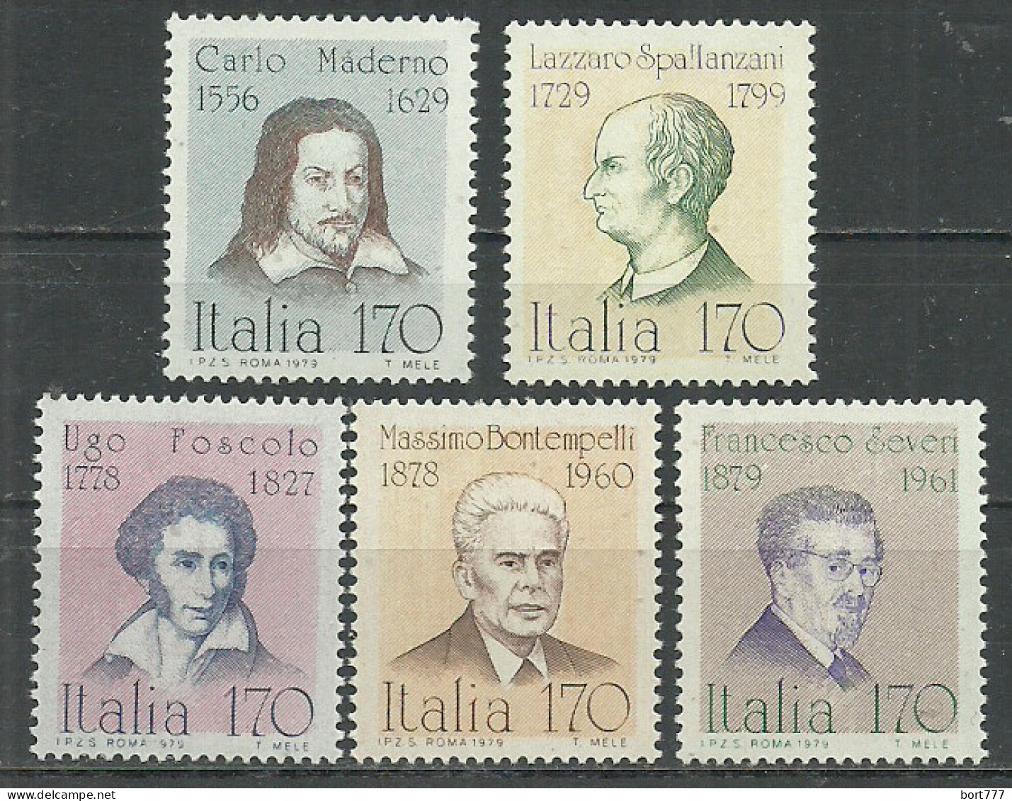 Italy 1979 Year, Mint MNH(**) Stamps , Michel # 1652-56 - 1971-80: Mint/hinged