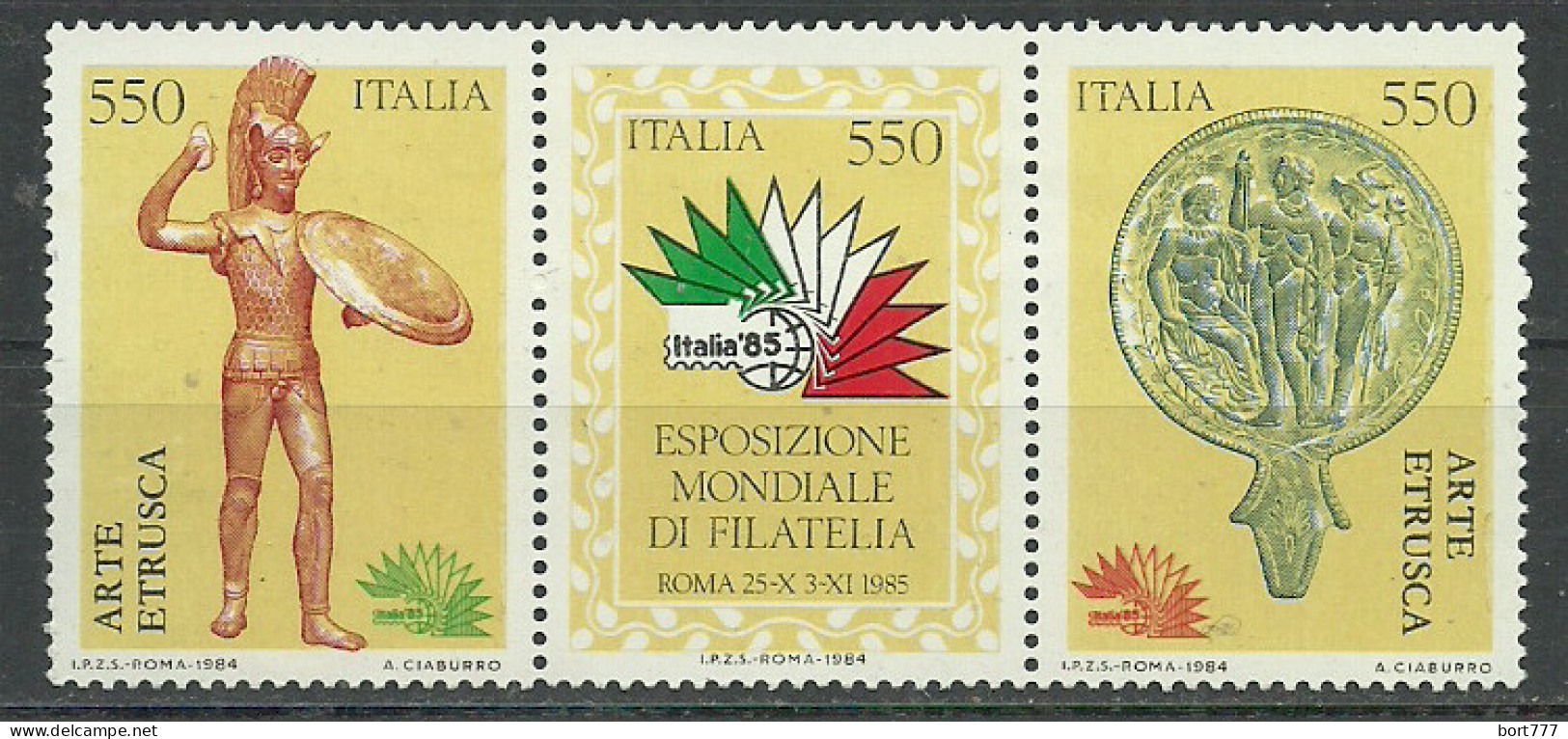 Italy 1984 Year, Mint MNH(**) Stamps , Michel # 1902-04 Dr. - 1981-90: Mint/hinged