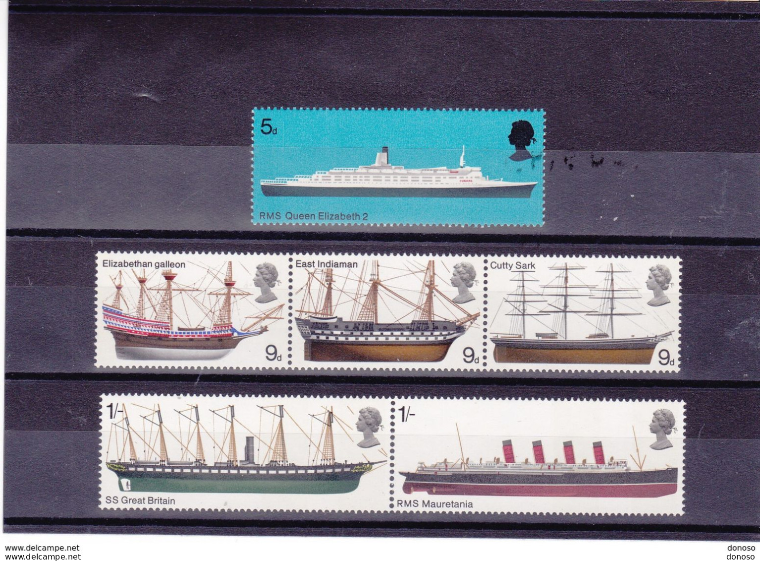 GB 1969  BATEAUX Yvert 549-554 Se Tenant NEUF** MNH Cote : 4,50 Euros - Unused Stamps