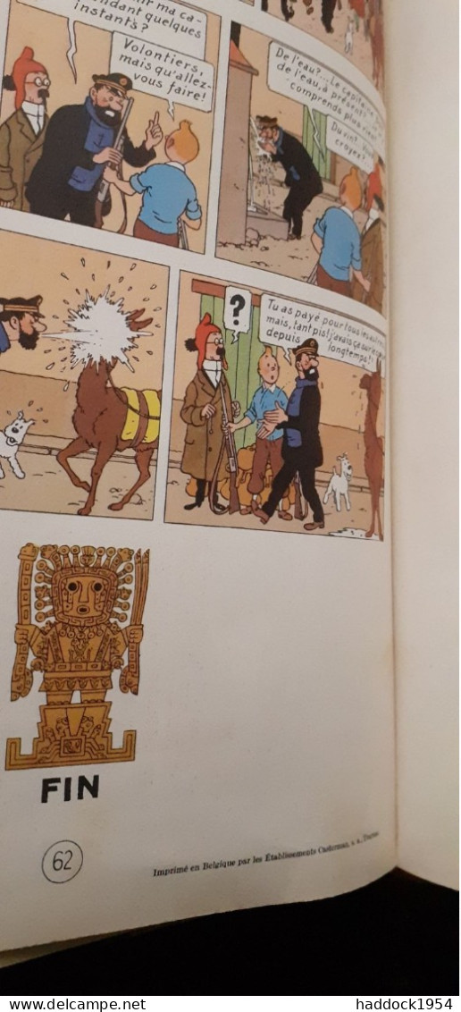 Le Temple Du Soleil  Les Aventures De TINTIN HERGE Casterman 1960 - Tintin