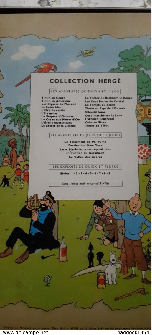 Le Temple Du Soleil  Les Aventures De TINTIN HERGE Casterman 1960 - Tintin