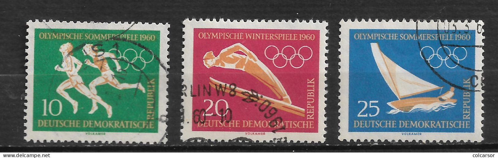 ALLEMAGNE   REPUBLIQUE DÉMOCRATIQUE  N°  463/64/65 " J.OLYMPIQUES " - Used Stamps