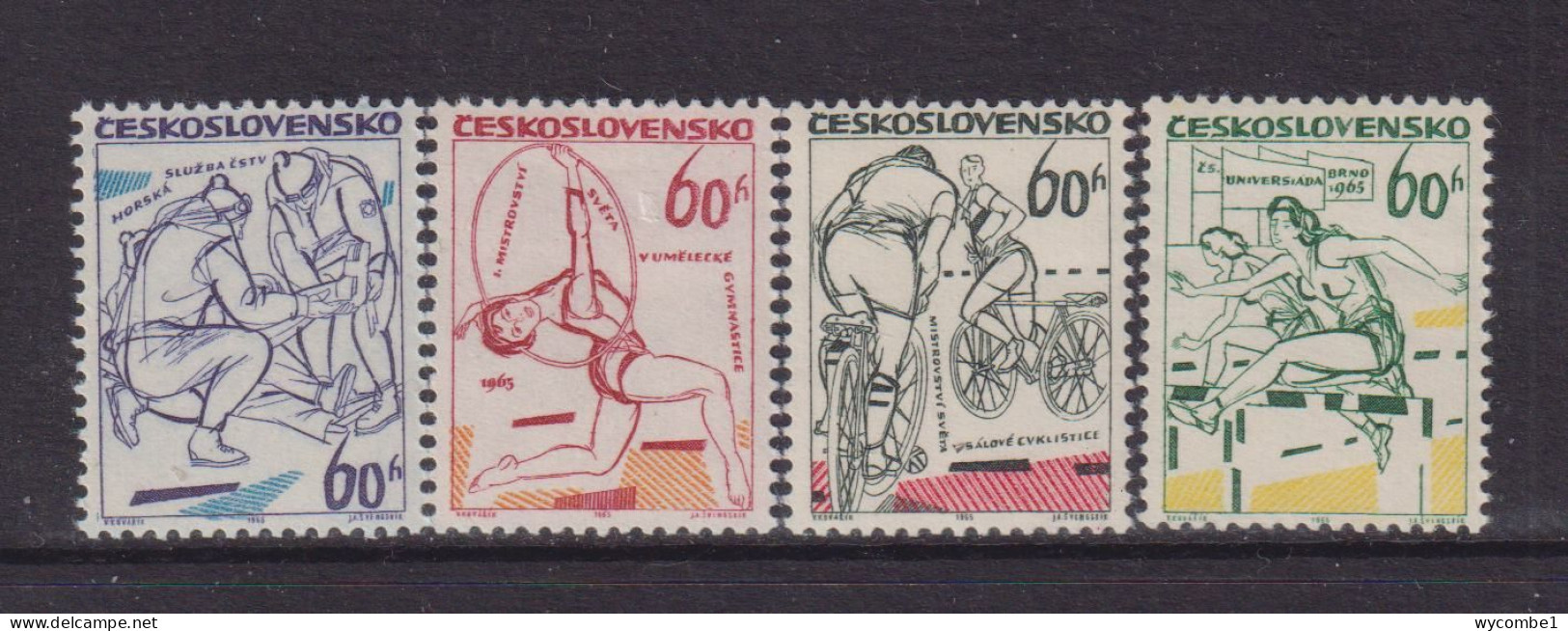 CZECHOSLOVAKIA  - 1965 Sports Events Set Never Hinged Mint - Unused Stamps