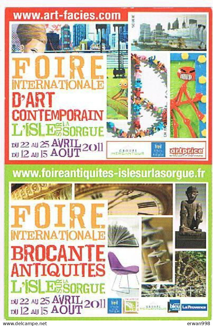 84 L'ISLE SUR LA SORGUE Antiquités & Livres - Programme Manifestations 2001 & Course De Negochin 24/6/2023  (28) - Publicidad