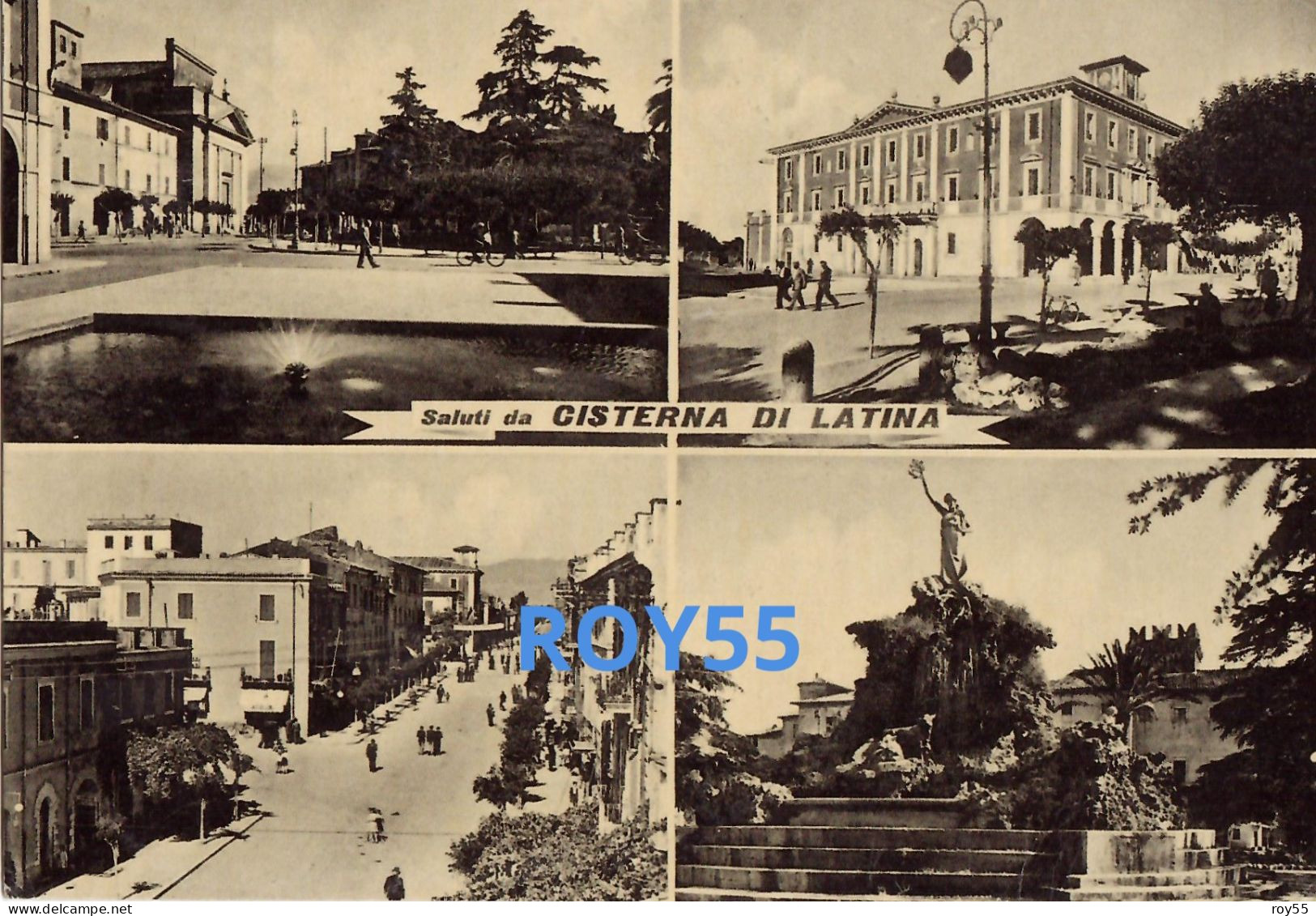 Lazio-latina-cisterna Di Latina Saluti Da Cisterna Di Latina Vedute Vedutine Anni 50 (viagg.1956) - Autres & Non Classés