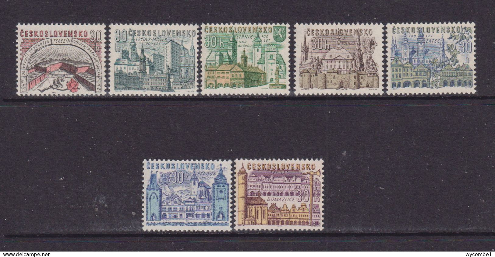 CZECHOSLOVAKIA  - 1965 Czech Towns Set Never Hinged Mint - Unused Stamps