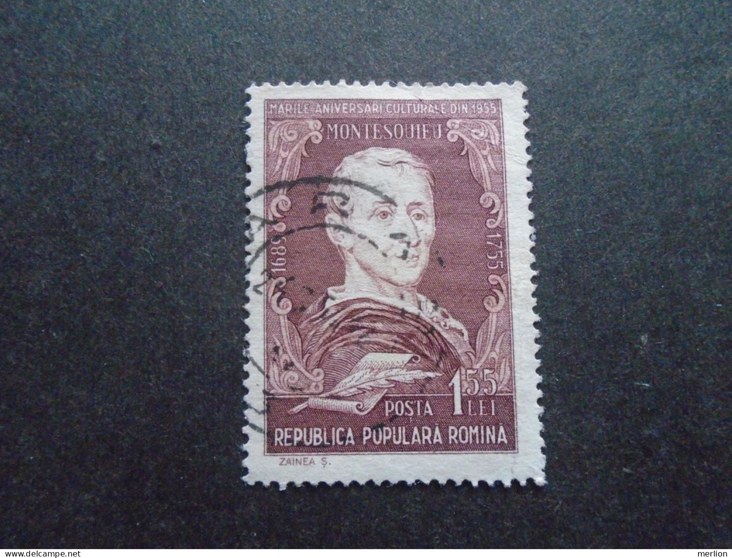 D202269   Romania  1955  Montesquieu - Used Stamp  1558 - Gebruikt