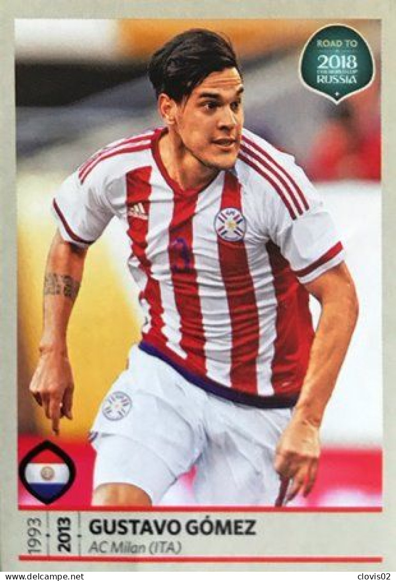 371 Gustavo Gomez - Paraguay - Panini Road To 2018 - FIFA World Cup Russia Sticker Vignette - Sonstige & Ohne Zuordnung