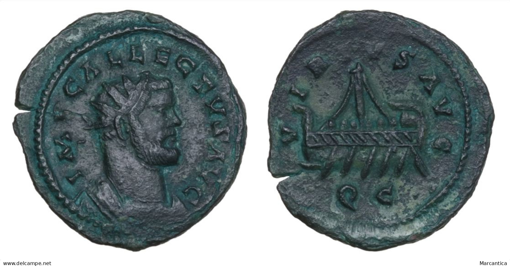 CCG Certified! Allectus Ӕ Quinarius AD 293-296. Camulodunum, VIRTVS AVG, Galley Right. - La Tétrarchie (284 à 307)