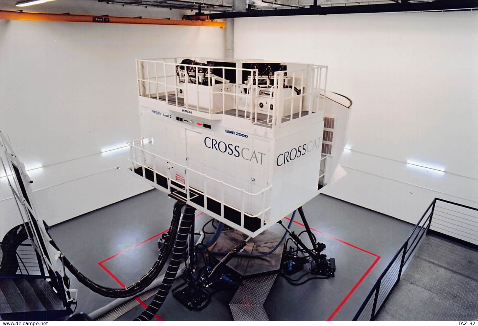 SAAB 2000 Simulator - Crossair -  +/- 180 X 130 Mm. - Photo Presse Originale - Aviation