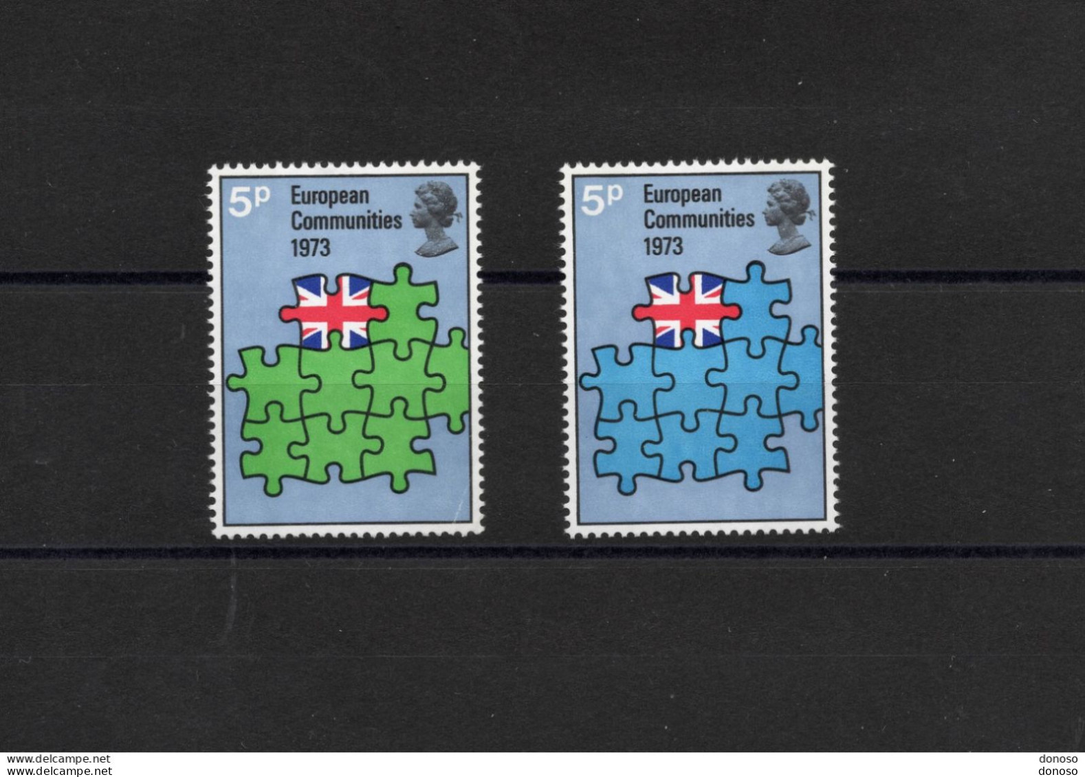 GB 1973 Adhésion à La Communauté Européenne Yvert 676-677 NEUF** MNH - Ungebraucht