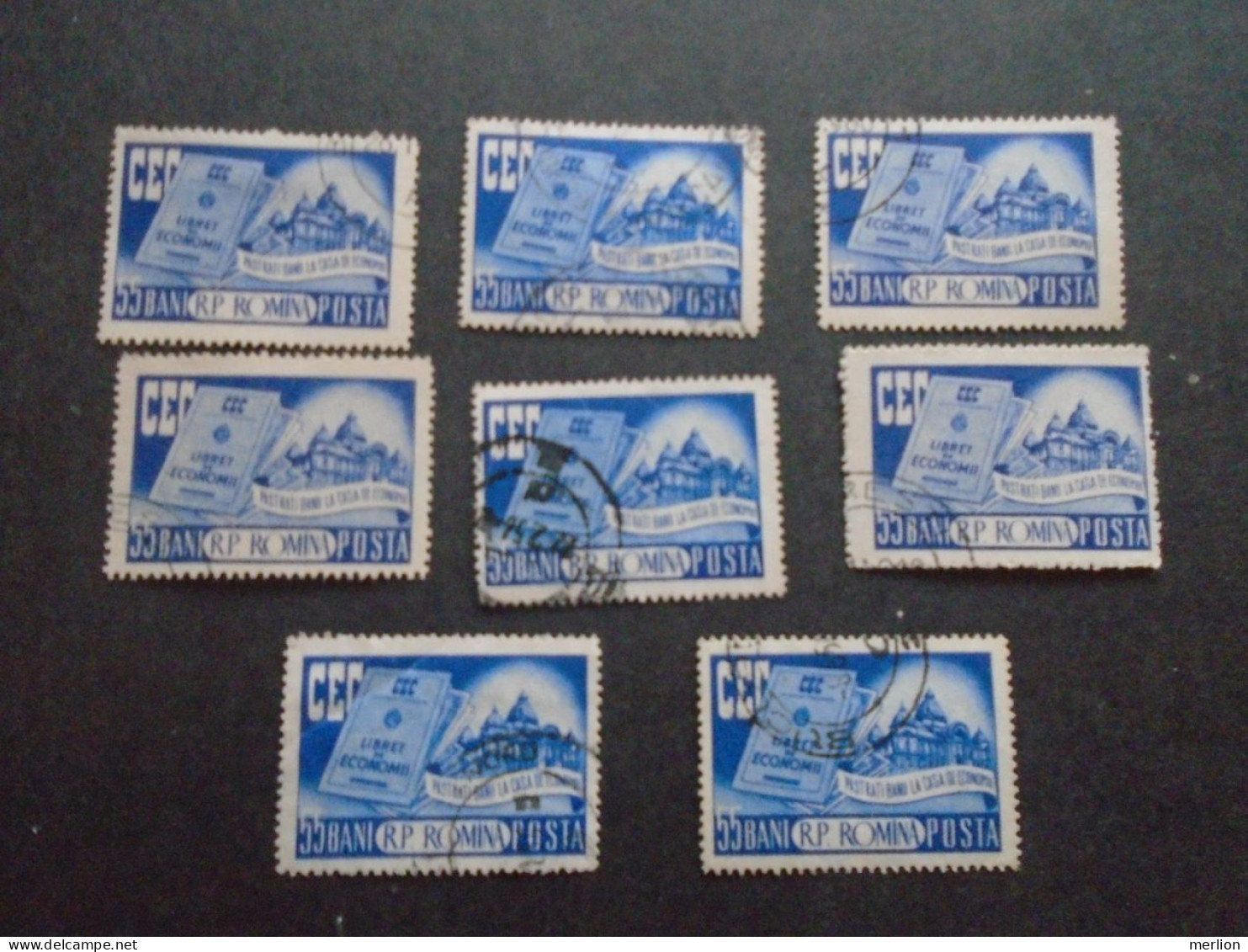 D202271   Romania - 1950's  -  Lot Of 9 Used Stamps  CEC    1561 - Gebruikt