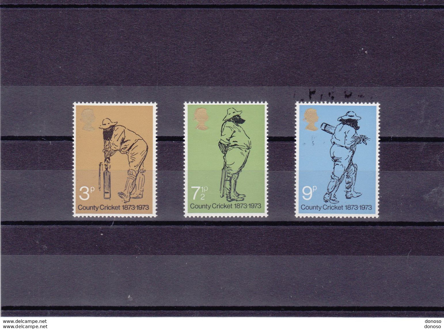 GB 1973 CRICKET Yvert 684-686, Michel 621-623 NEUF** MNH Cote : 4 Euros - Neufs