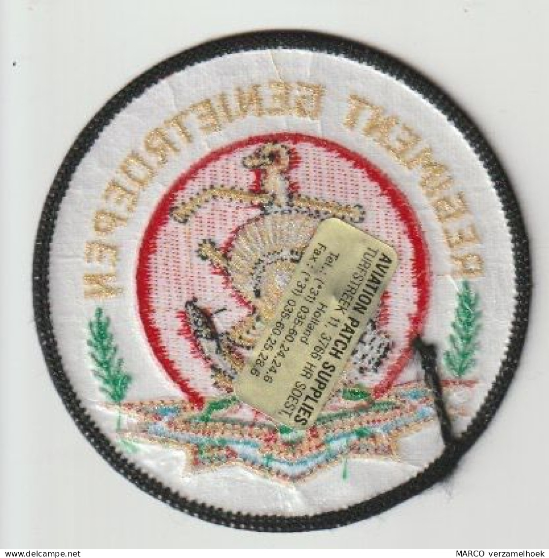 Patch-badge Militair Regiment Genietroepen (NL) Ministerie Van Defensie - Hueste