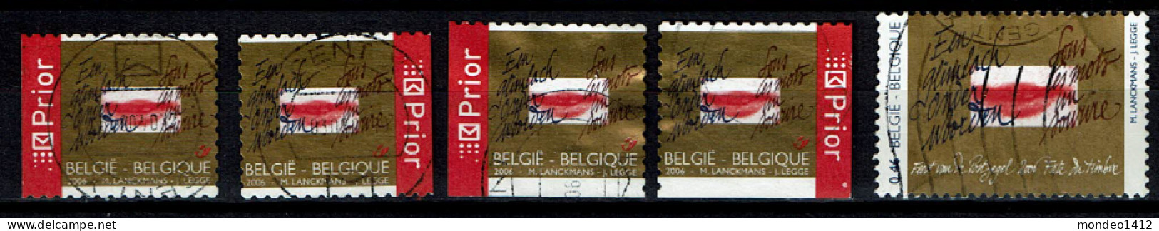 België OBP 3498/3499 - Day Of The Stamp - Gebraucht