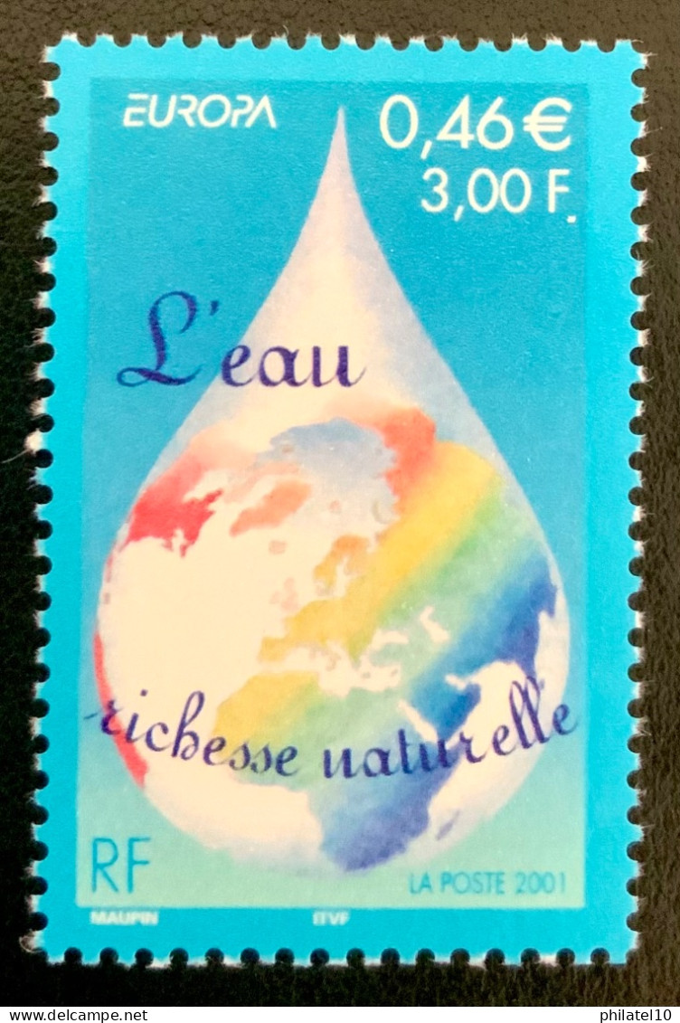 2001 FRANCE N 3388 L’EAU RICHESSE NATURELLE - NEUF** - Ongebruikt