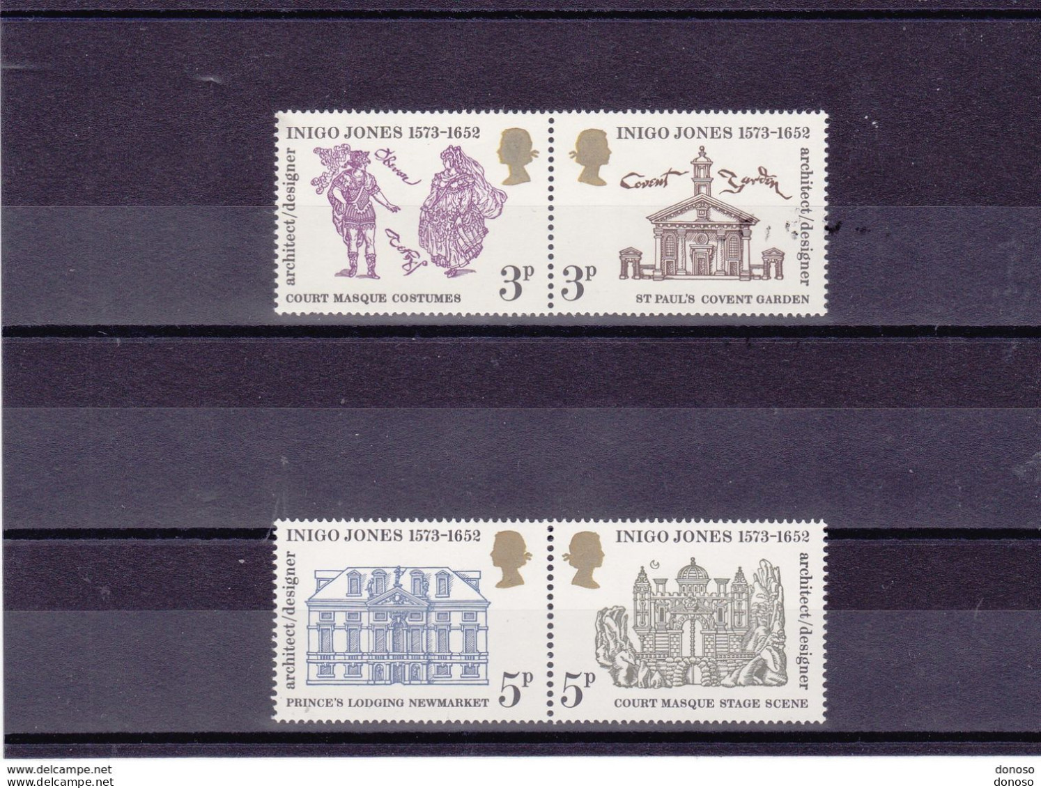 GB 1973 INIGO JONES Yvert 691-694, Michel 628-631 Se Tenant NEUF** MNH Cote 3,50 Euros - Neufs