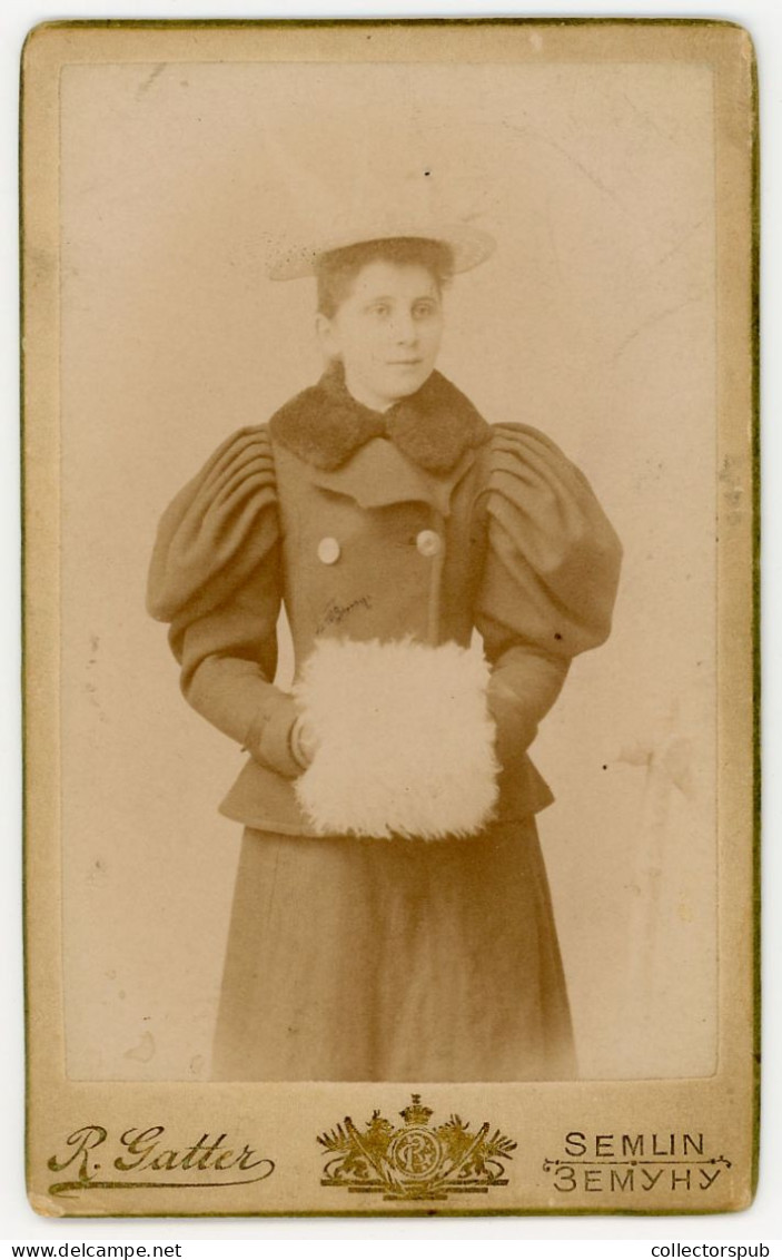 HUNGARY SERBIA Semlin 1890. Ca.  Vintage Cdv Photo 1897 - Anciennes (Av. 1900)