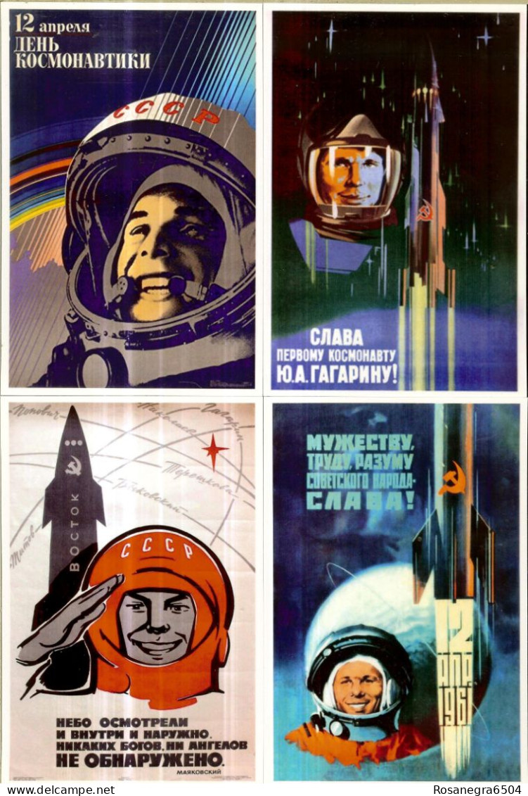 8 POSTALES, POSTCARDS, CARTES POSTALES, POSTKARTEN  - USSR SPACE - Sonstige & Ohne Zuordnung