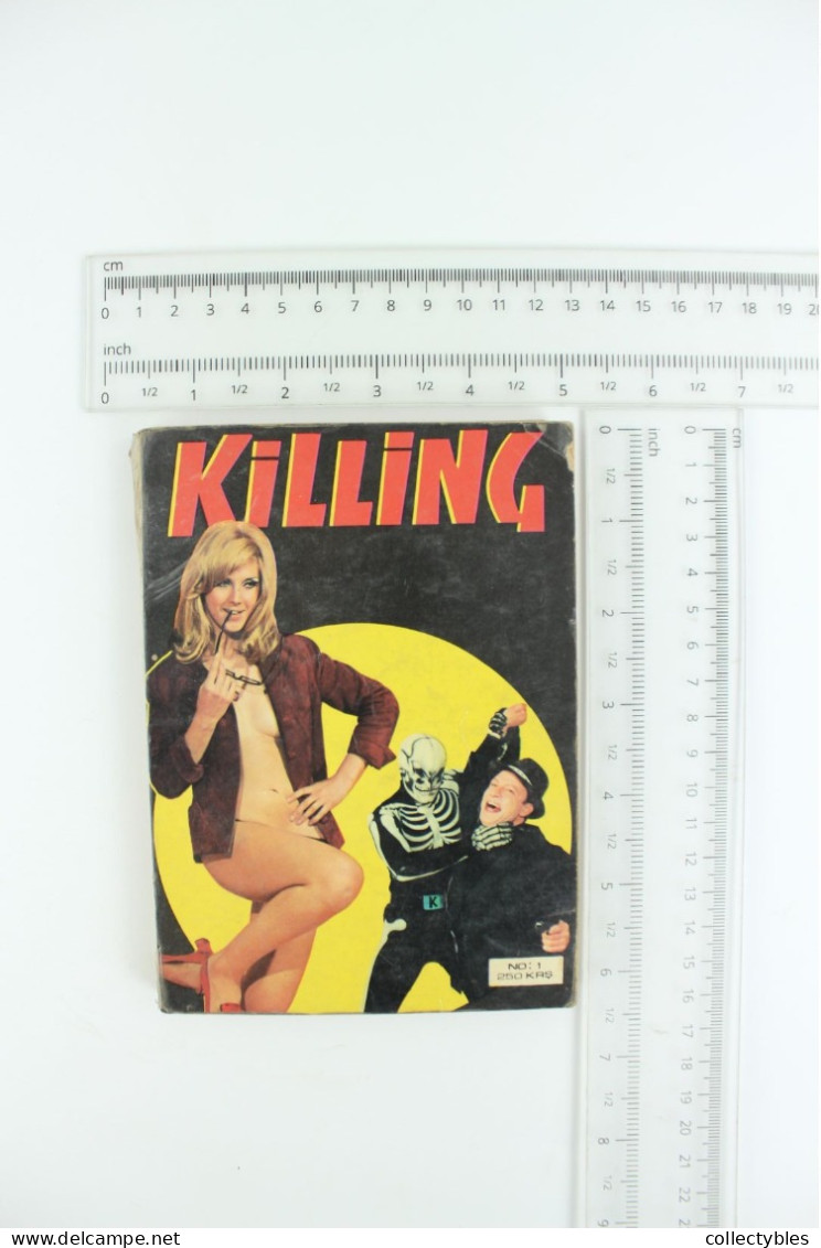 KILLING Turkish Photo Comic Set 1970s 1-23 Fotoromanzo SATANIK Kilink EXTREMELY RARE Free Shipping - Stripverhalen & Mangas (andere Talen)