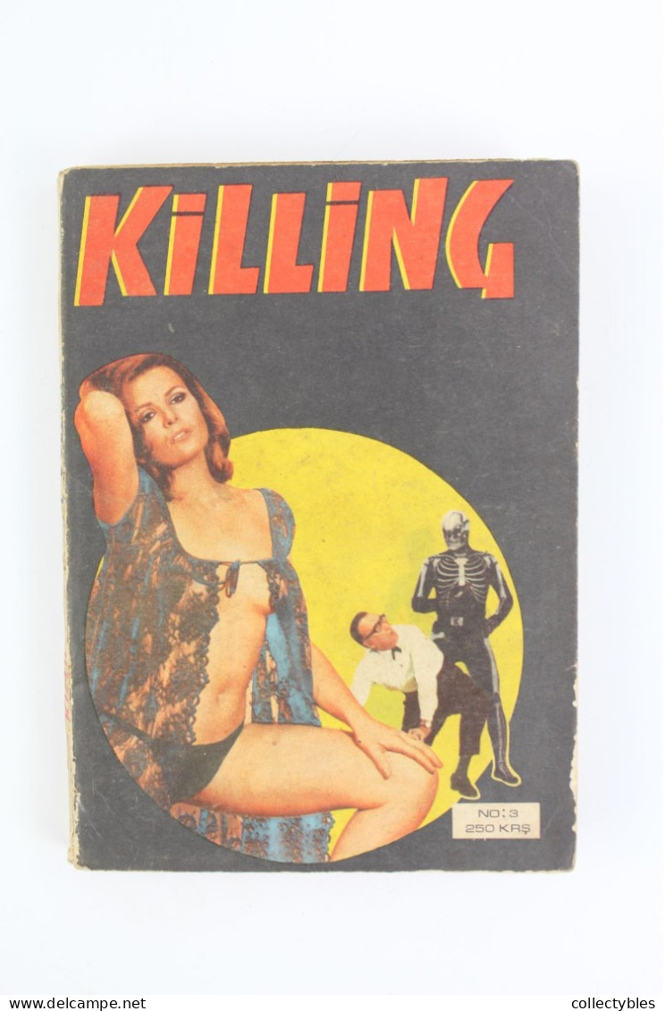 KILLING Turkish Photo Comic Set 1970s 1-23 Fotoromanzo SATANIK Kilink EXTREMELY RARE Free Shipping