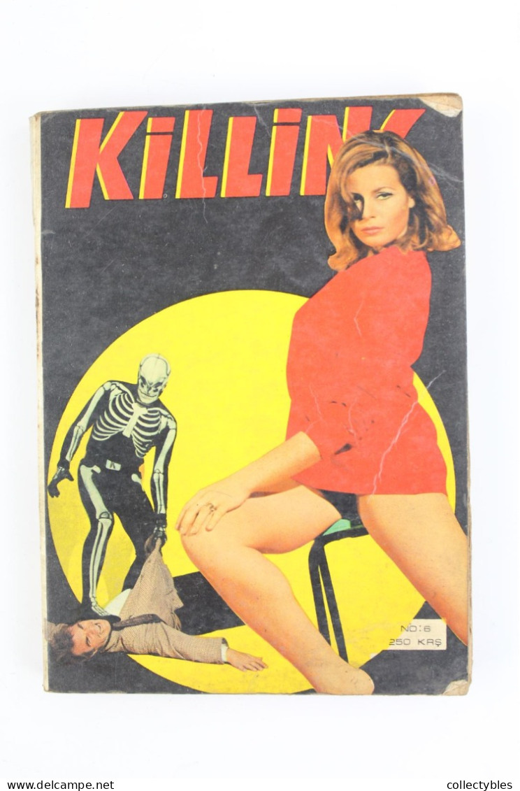 KILLING Turkish Photo Comic Set 1970s 1-23 Fotoromanzo SATANIK Kilink EXTREMELY RARE Free Shipping