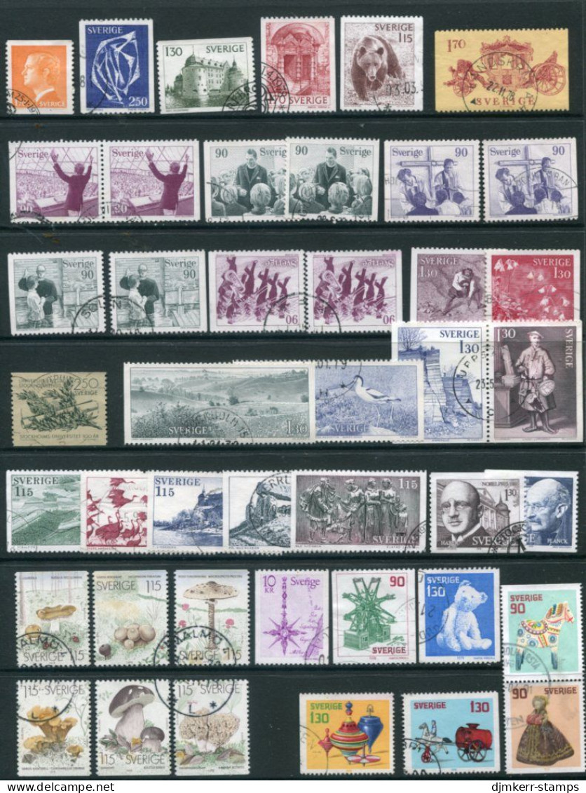 SWEDEN 1978 Complete Issues Except Artists' Centenaries Used..  Michel 1012-33, 1037-52 - Usados