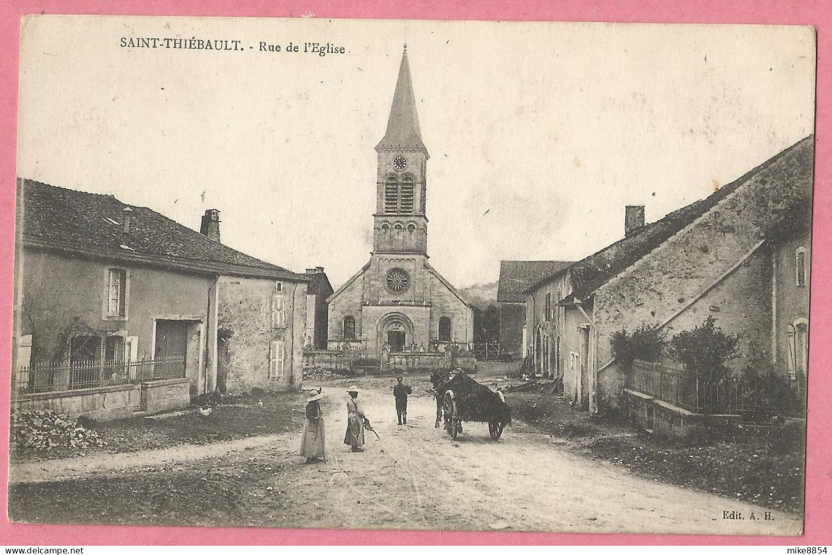 SAS0274  CPA  SAINT-THIEBAULT    (Haute-Marne)   Rue De L'Eglise  ++++++ - Altri & Non Classificati