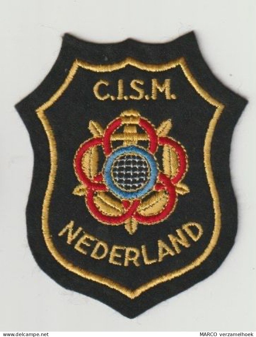 Patch-badge Militair Conseil International Du Sport Militaire C.I.S.M. (NL) Ministerie Van Defensie - Army