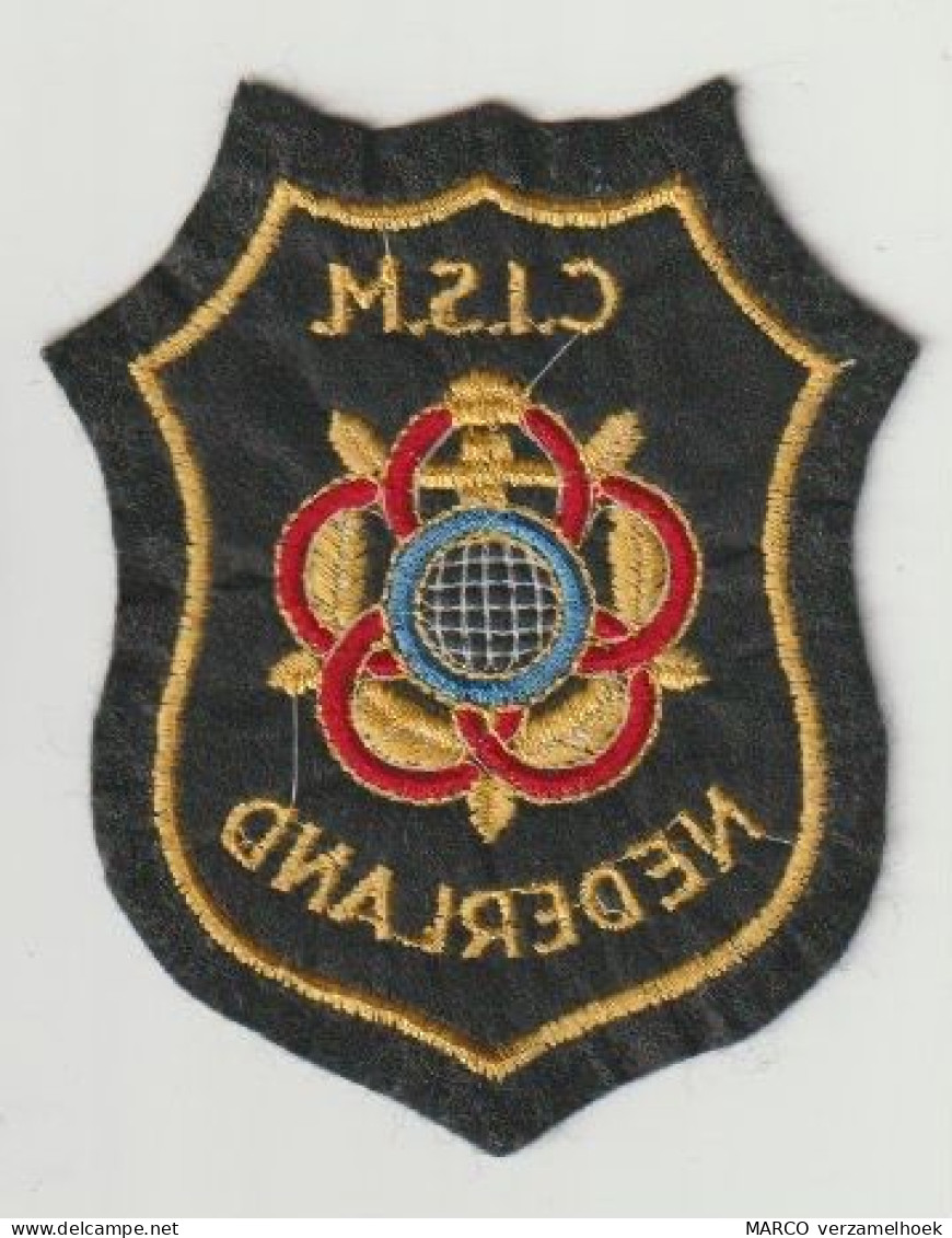 Patch-badge Militair Conseil International Du Sport Militaire C.I.S.M. (NL) Ministerie Van Defensie - Landmacht