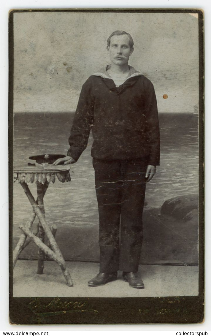 POLA  1910. Ca. Sailor  Vintage Cdv Photo - Antiche (ante 1900)