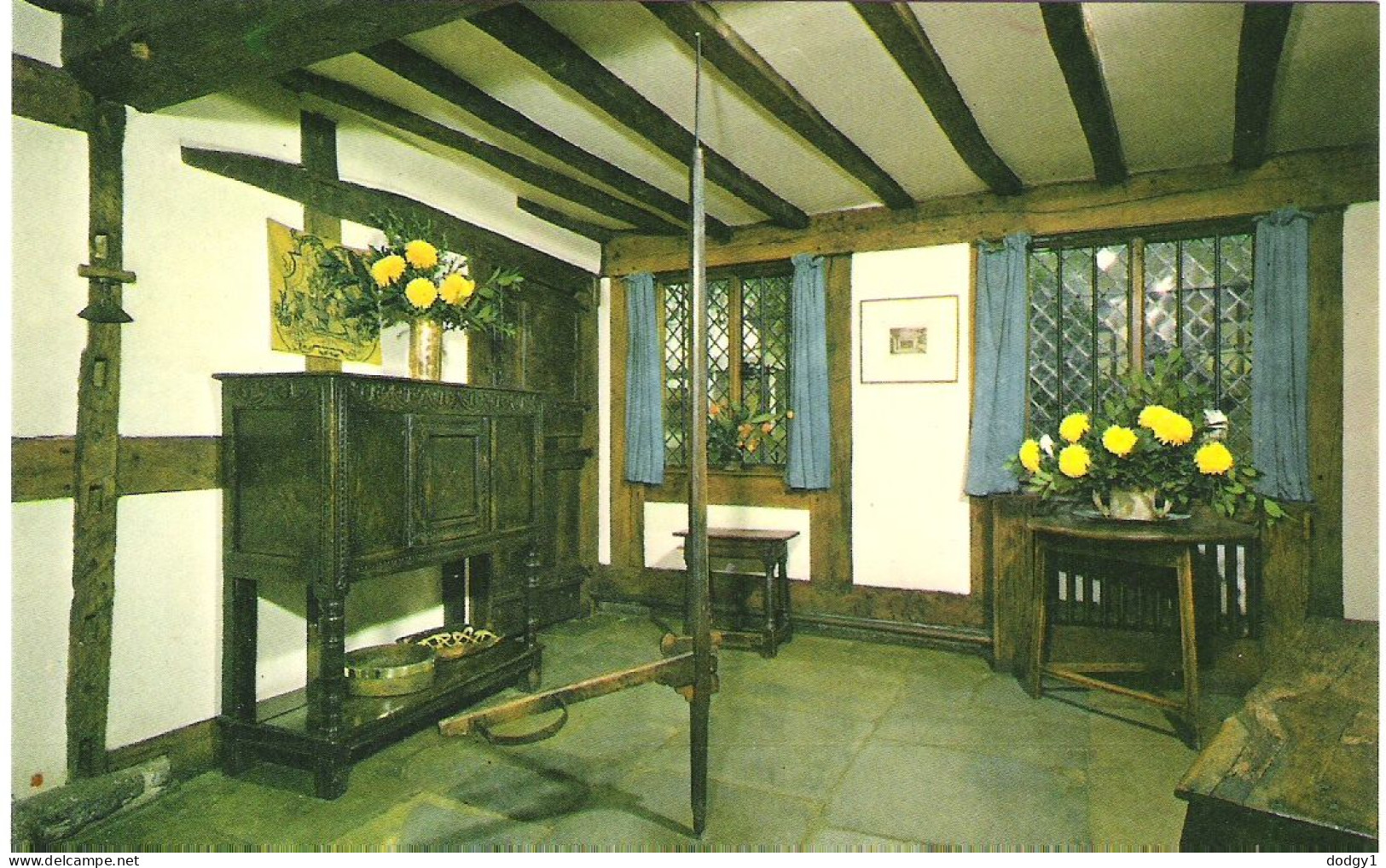 THE KITCHEN, SHAKESPEAR'S BIRTH PLACE, STRATFORD-UPON-AVON, WARWICKSHIRE, ENGLAND.. UNUSED POSTCARD Ms2 - Stratford Upon Avon