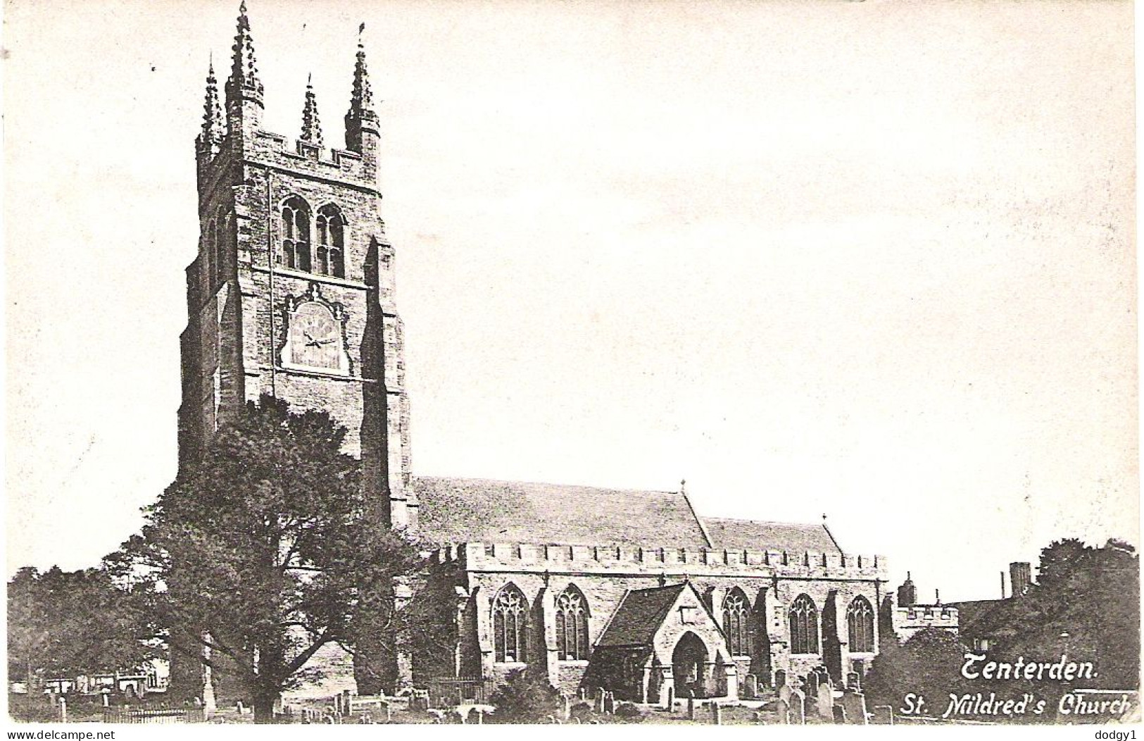 ST. MILDRED'S CHURCH, TENTERDEN, KENT, ENGLAND.. Circa 1905 USED POSTCARD Ms2 - Other & Unclassified