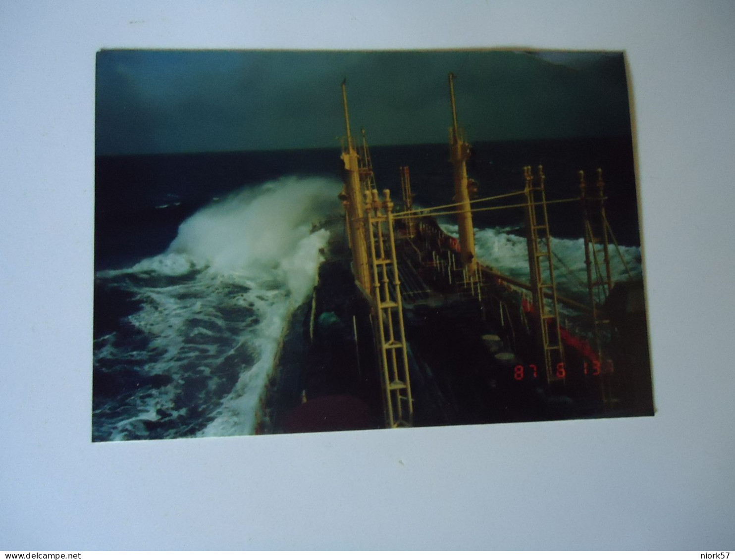 GREECE  PHOTO  POSTCARDS SHIPS  1987 ΦΟΡΤΗΓΟ ΣΕ ΤΡΙΚΥΜΙΑ    FOR MORE PURCHASES 10% DISCOUNT - Greece
