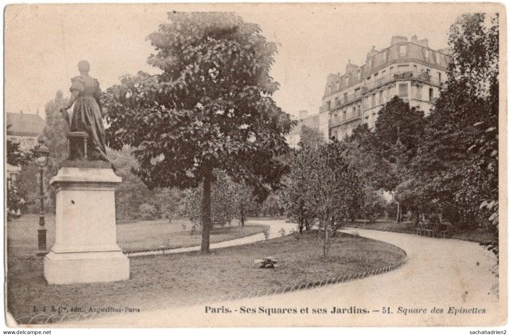 75. PARIS. Square Des Epinettes. 51 - Places, Squares