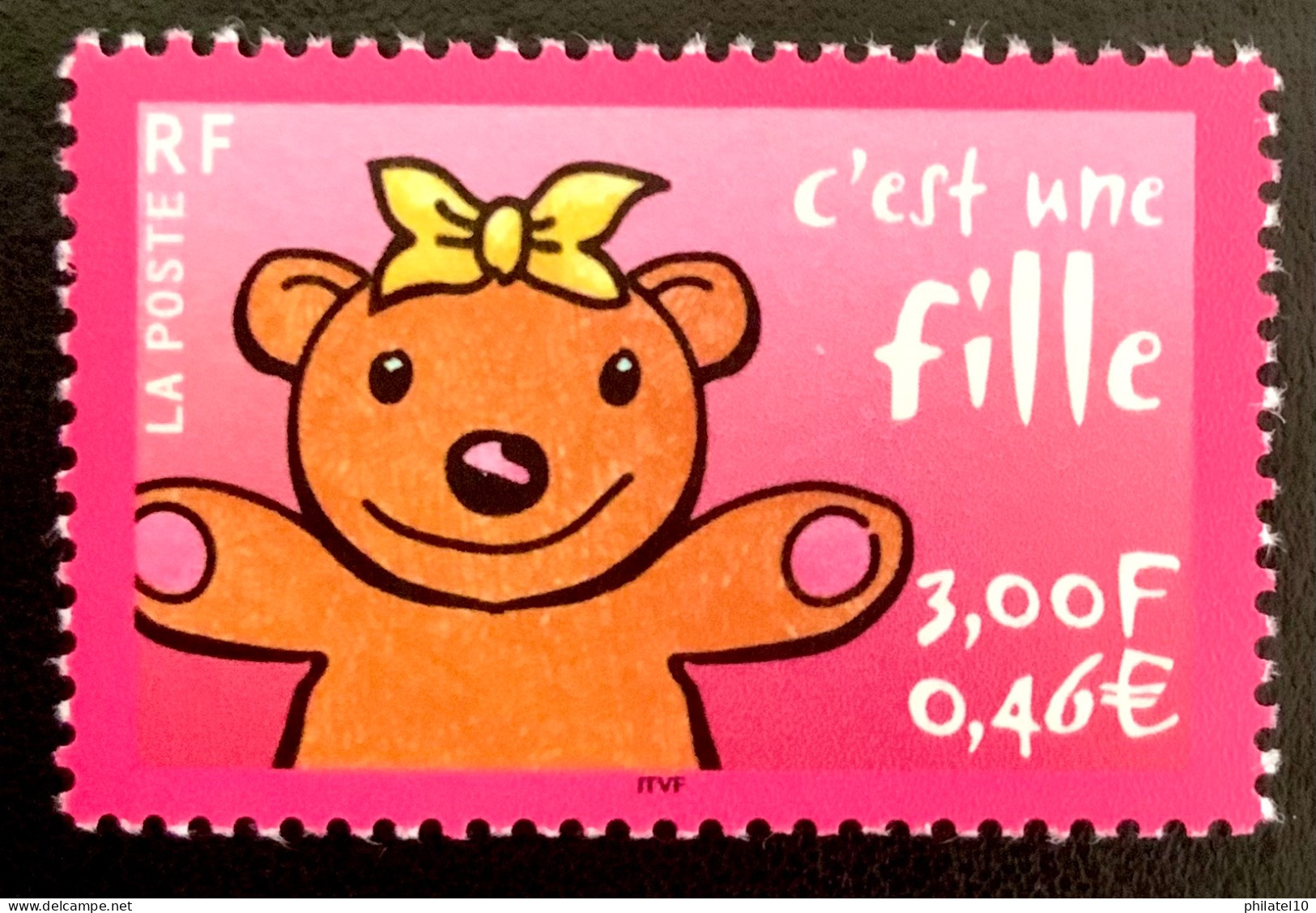 2001 FRANCE N 3378 C’EST UNE FILLE - NEUF** - Nuovi