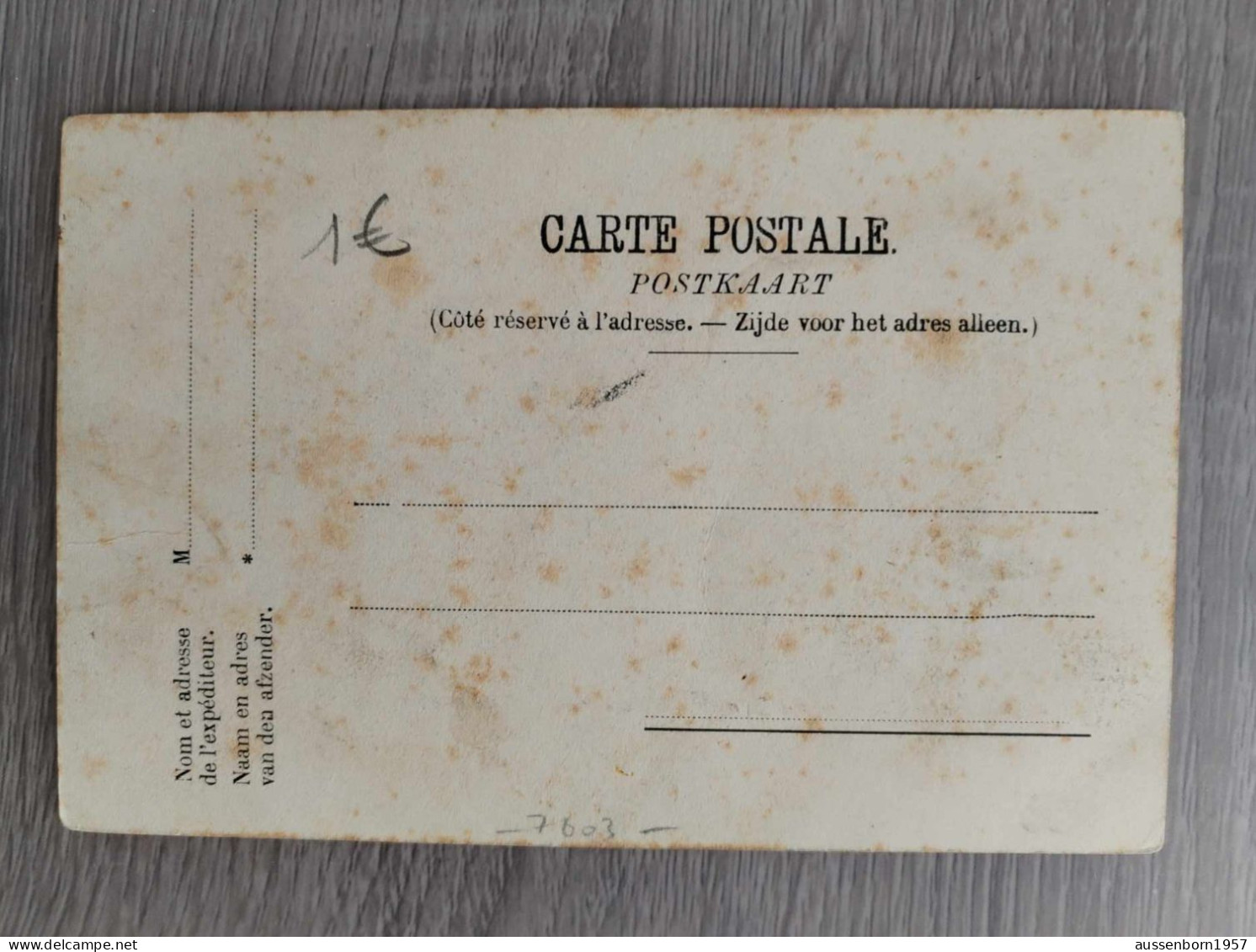 Peruwelz Bonsecours : Lot De 7 Cartes Dos Non Divisé : 1900, 190? Et Non écrites - Péruwelz