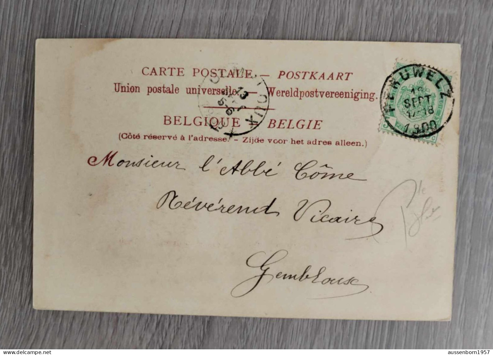 Peruwelz Bonsecours : Lot de 7 cartes dos non divisé : 1900, 190? et non écrites