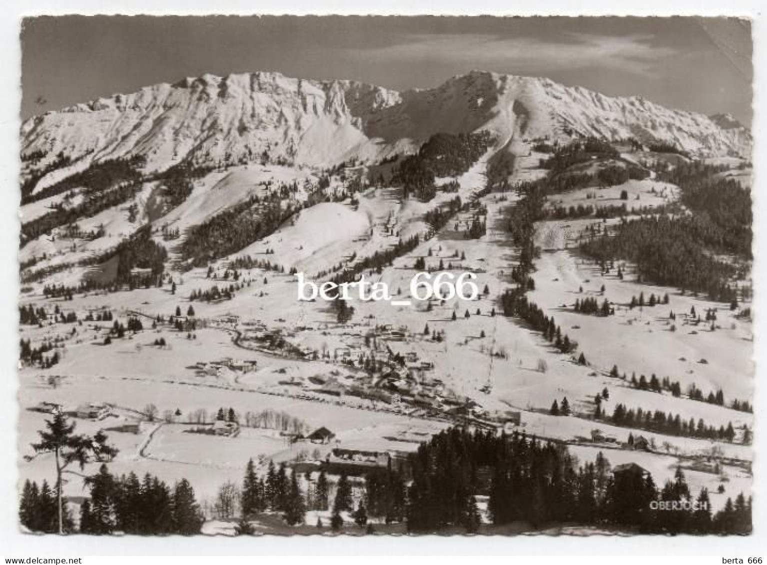 Wintersportplatz Oberjoch Allgäu Echte Photo - Hindelang